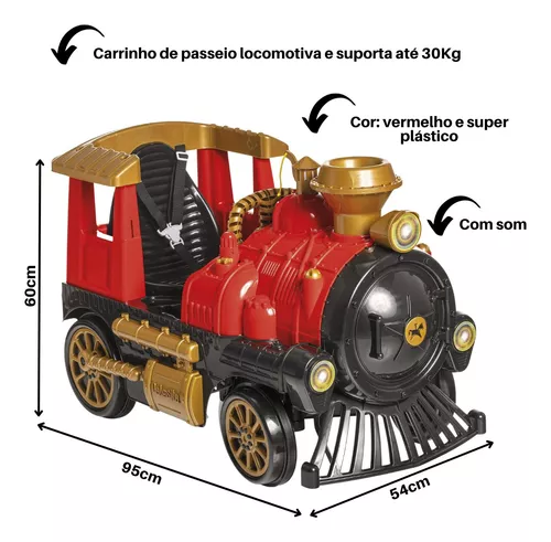 Locomotiva Trem De Brinquedo De Plástico Com Roda Livre