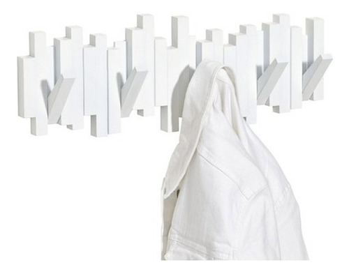 Perchero De Pared Blanco  46 X 18 Sticks Umbra