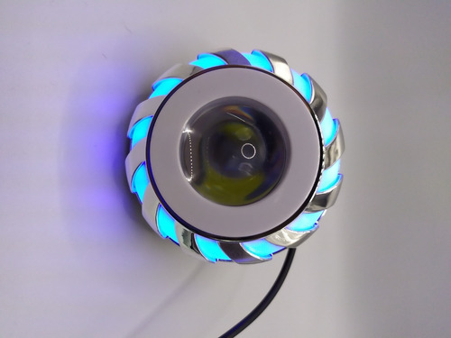 Imagen 6 de 7 de Faro Auxiliares Led Redondo 3´´ Strobo 4 Funciones Para Moto