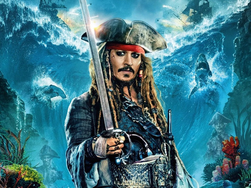 Poster Jack Sparrow 40x70 Vinilo Premium