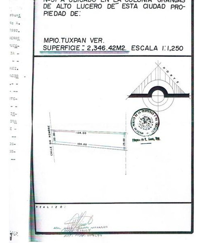 Vendo Terreno De 2346.42 M² En Tuxpan Ver. A Un Costado De Walmart