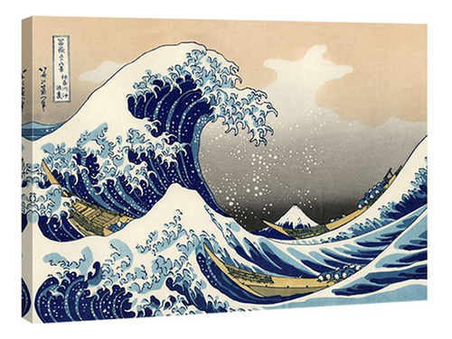Wieco Art Gran Ola De Kanagawa Katsushika Hokusai - Lienzo M
