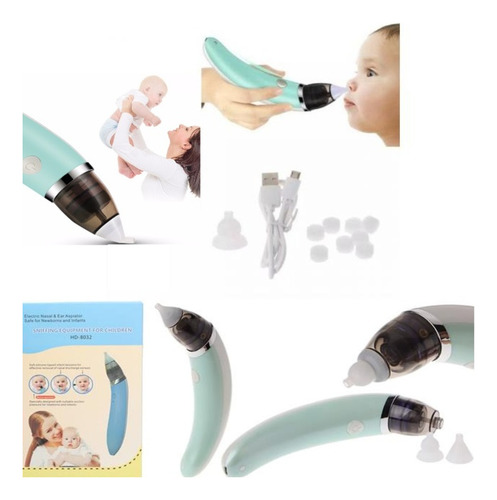 Limpeza Automática Nasal P/ Bebê Aspirador Elétrico Infantil