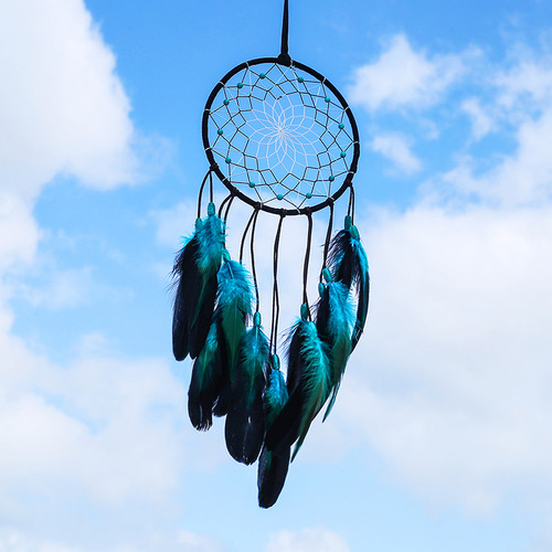 Colgante De Campana De Viento Atrapasueños Azul