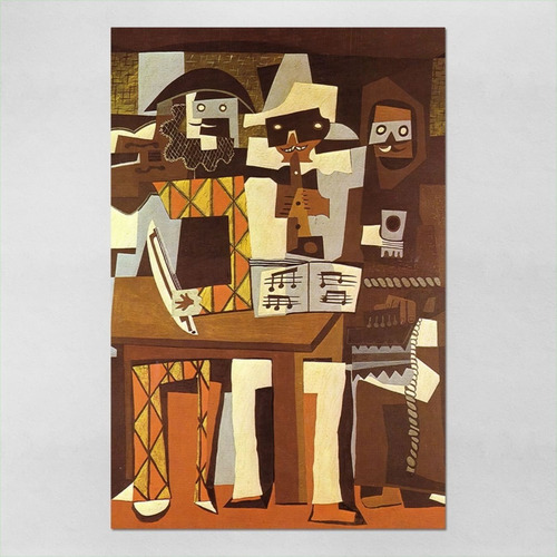 Poster 40x60cm Pablo Picasso Three Musicians 1921  00