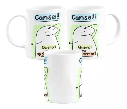 Caneca Flork Meme Tomá um Café eu Vou