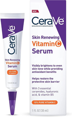 Cerave Serum Vitamina C Con Acido Hialuronico Y Ceramidas 30 Todo Tipo De Piel Día/noche