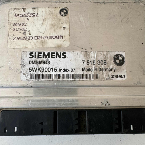 Computadora Bmw Serie 3 01-02 5wk90015 Index 07 7519308 (Usado)