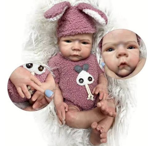 Bebé Reborn Original Silicona Sólida 45cm Teresa Doll 2.8 Kg