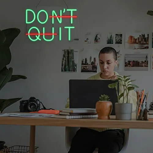 Neón Motivacional Do It Don't Quit Con Control Remoto,