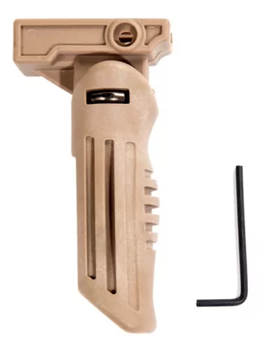 Front Grip Rebativel Longo P/ Trilho De 22mm Arsenal Rio Tan