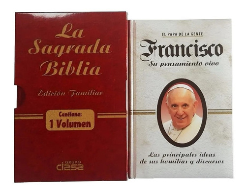 Sagrada Biblia Católica Familiar Mediana + Libro Francisco