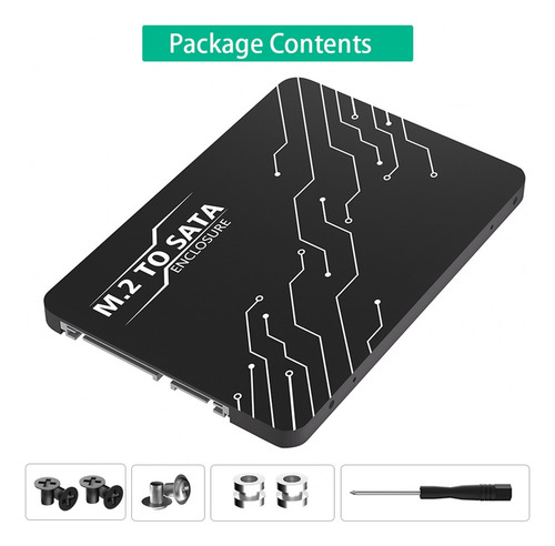Adaptador M.2 A Carcasa 2.5, Basado En Claves B & M Ngff Ssd