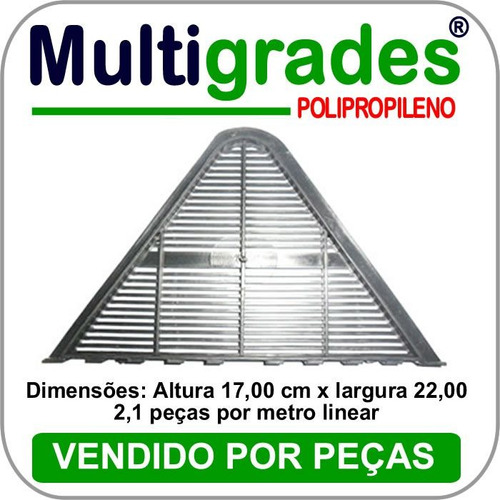 Grade De Ventilação Canaletão Canalete 43 Kit 40 Peça(s)