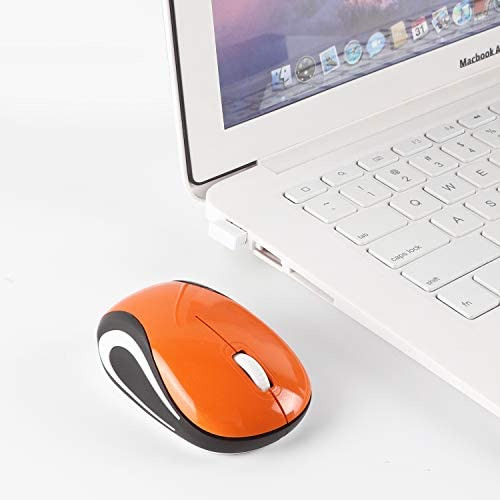 Mouse Elec Space Inalambrico/naranja