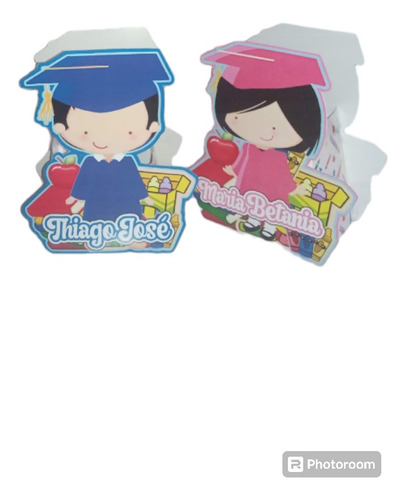 Cajitas Cotillón Para Graduación. Cajas, Recuerdos. Promo