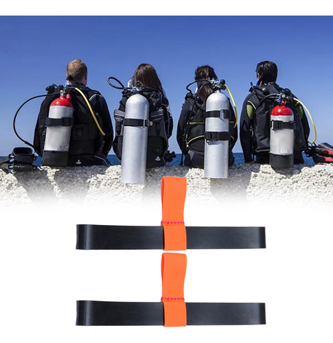 Correa Cilíndrica Para Tanque De Buceo, Banda De Naranja