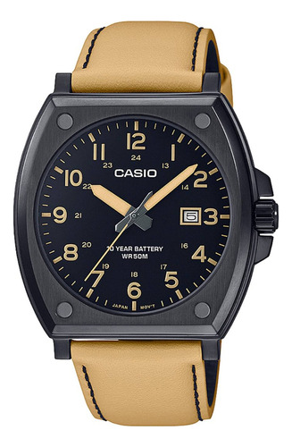 Reloj Casio Mtp-e715l-5a Enticer Analogo Correa De Cuero
