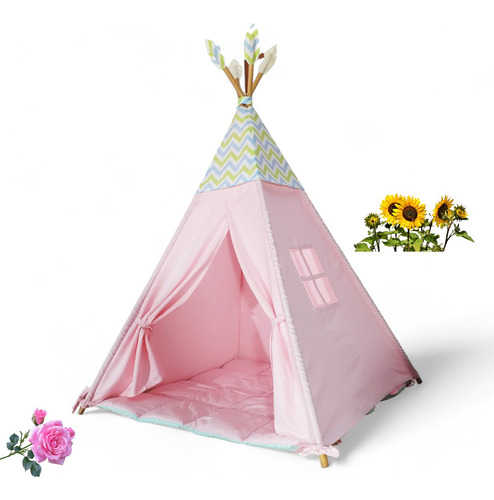 Carpa Rosada Para Niñas Tipi