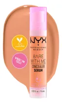 Comprar NYX Professional Makeup, Bare With Me Serum Corrector, 9ml. Tono: Medium. Suero corrector que cubre ojeras, manchas e imperfecciones. Cobertura media, hidratación hasta por 24H, fórmula vegana