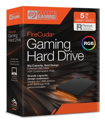 Disco Duro Externo 16 Tb Seagate Firecuda Gaming Usb Led St