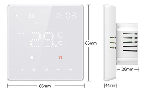 Termostato Wifi Digital Programable Piso Losa Radiante Calor