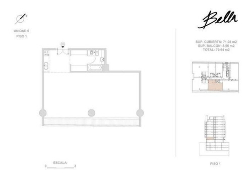 Imagen 16 de 21 de Alquiler Oficina A Estrenar 80mts Tot C/balcon - Torre Bella - Palermo Soho