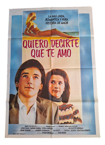 Poster Afiche Cine Original Quiero Decir Que Te Amo *