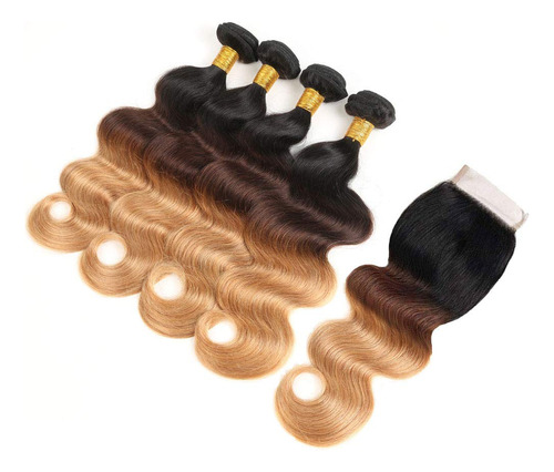 Extensiones De Cabello Humano Virgen Brasileno Ondulado 100%