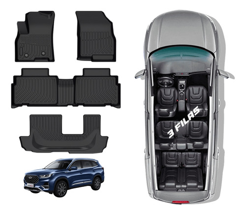 Piso De Auto 5d Tpe Chery Tiggo 8 Pro 2021-2024 3 Filas