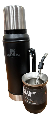 Set Termo Stanley 1 Lt + Mate Stanley + Bombilla Stanley