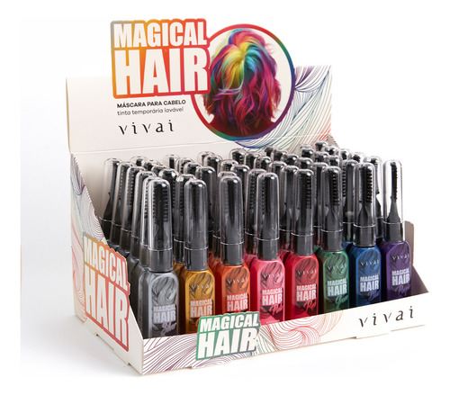 8 Mascara Magical Hair 2067 Vivai Atacado Sj