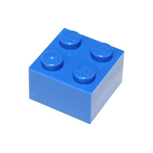 Piezas Y Piezas De Lego: Ladrillo Azul (azul Brillante) 2x2