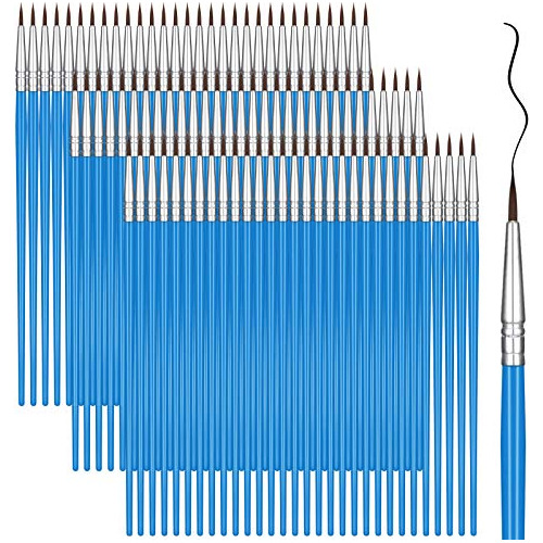 100 Piezas De Pinceles De Detalle Miniatura Puntas Redo...