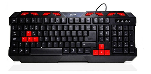 Teclado Gamer Seisa Dn-d236 Multimedia Usb P/ Pc Gaming