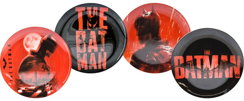 Vajilla De Porcelana Dc Batman Para 4 Personas 12 Pzas Color Rojo