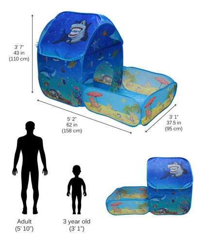Túnel De Juego Vokodo Para Niños Con Zona De Juegos En La