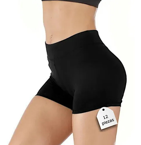 Imagen 2 de 3 de 12 Shorts Licra Algodón Para Pole, Spinning, Gym, Ciclismo