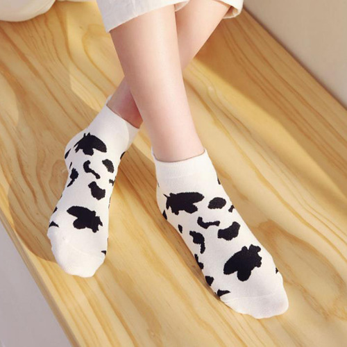 2 Pares De Calcetines Cortos De Algodón De Corte Bajo Con Fo