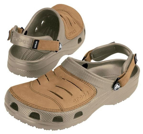 Sandalias Crocs Yukon Cuero Ocre Hombre Envio Gratis