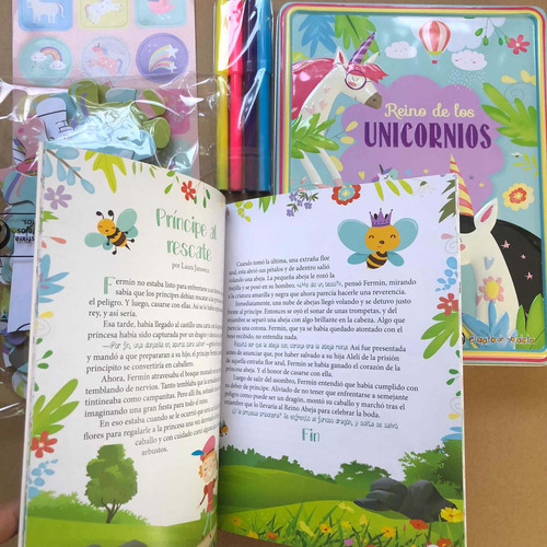 Libro Reino De Los Unicornios. Incluye Caja Metalica