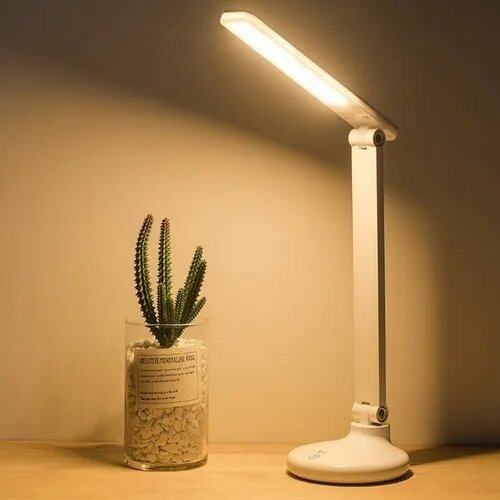 Lámpara De Mesa Con Botón Táctil, Luz De 3 Colores