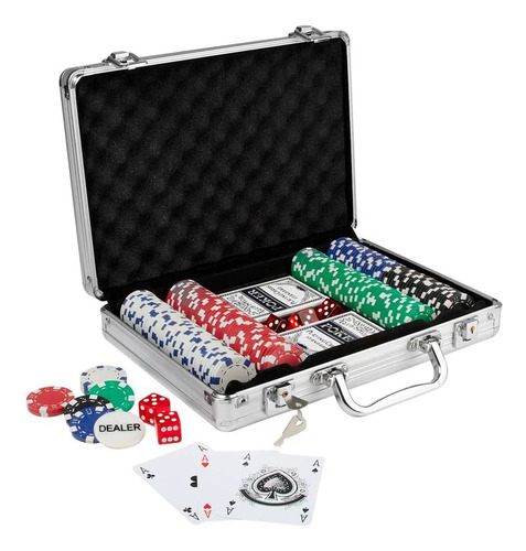 Juego De Poker | Poquer | 200 Piezas + Maletín 