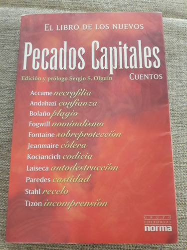 Libro De Los Nuevos Pecados Capitales - Cuentos - Ed. Norma