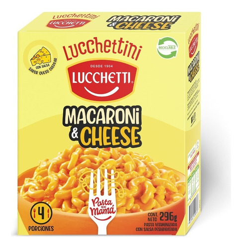 Pasta Macaroni&chesse Lucchetti 296g