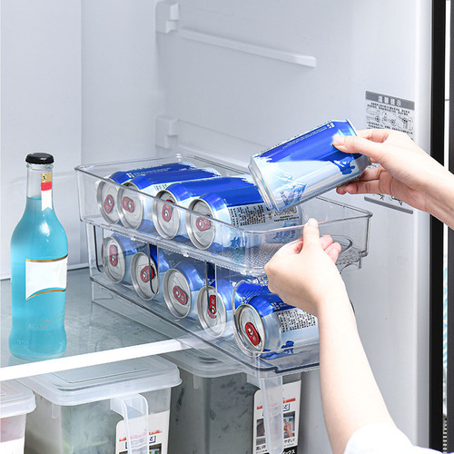Organizador De Latas De Refresco De Doble Capa Transparente