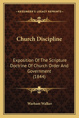 Libro Church Discipline: Exposition Of The Scripture Doct...