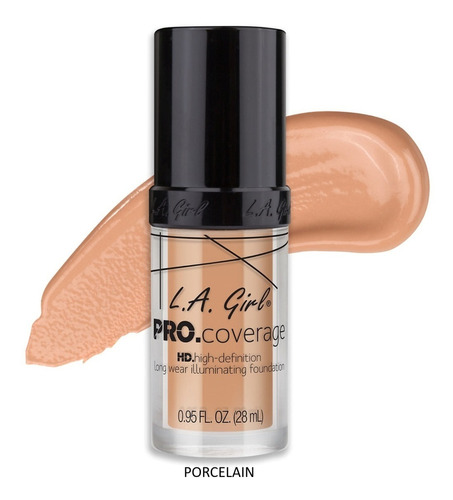 La Girl Hd Pro Coverage Illuminating Foundation Porcelain