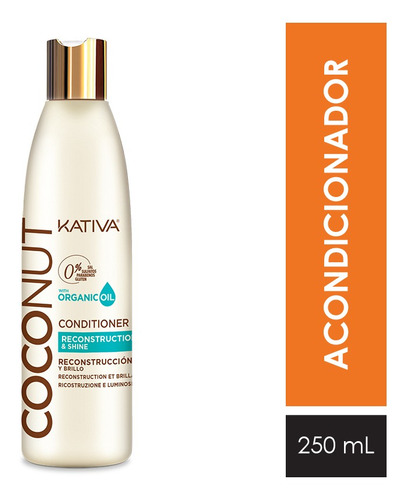 Acondicionador Kativa Coconut - Frasco 250ml