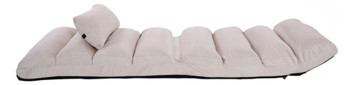 Sofá Plegable Con Almohada Beige Gpl